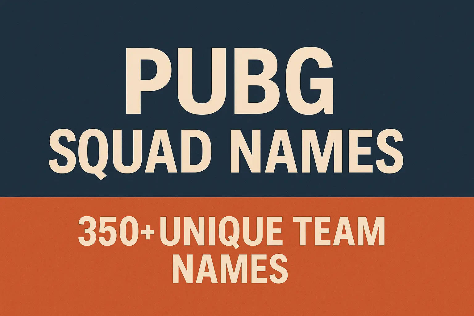 pubg squad names